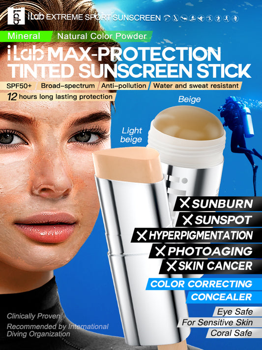 iLab Extreme Sport Tinted Mineral Sunscreen Stick + Light Beige